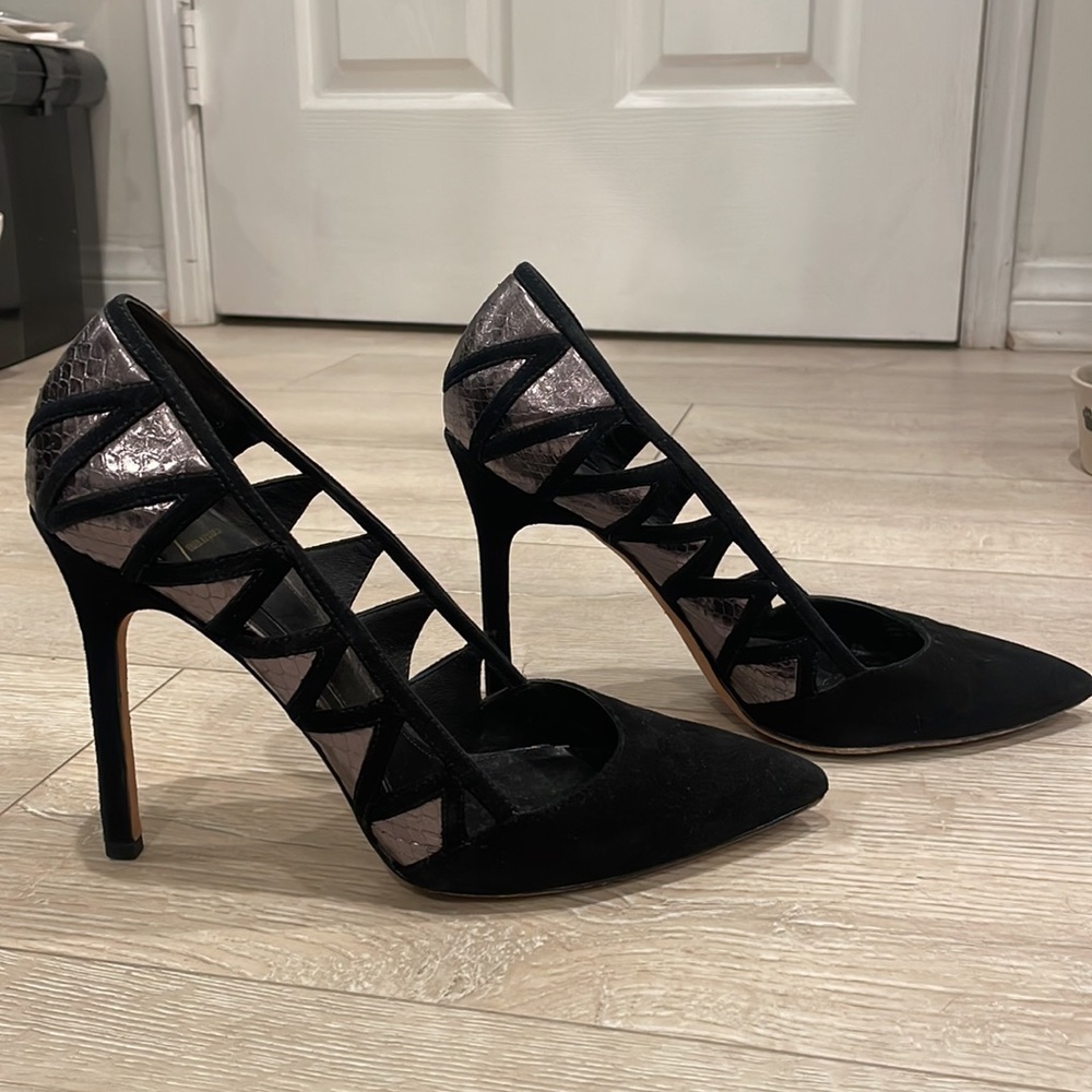 Brian Atwood, Nicolette suede pumps - Picture 5 of 11